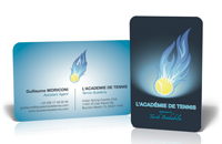 Hiboo Media: L'academie de Tennis Business cards